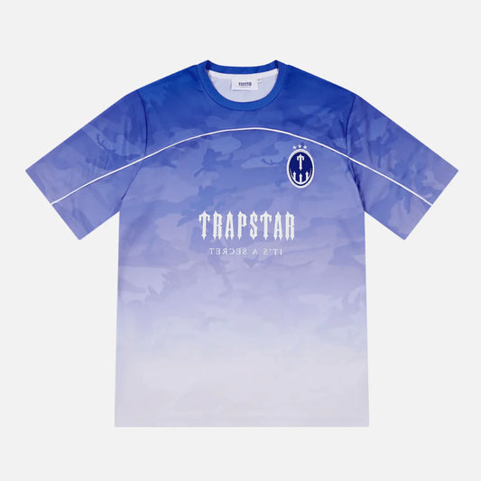 Trapstar Monogram Football Jersey - Blue Camo